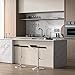 VallisCo Peel and Stick Backsplash Tiles 20 Sheets 12''x12'' PVC Self Adhesive Wall Tiles Back Splash Wall Panels Stick on Backsplash for Kitchen Bathroom Laundry Room, White