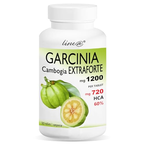 GARCINIA CAMBOGIA 1200mg por tableta - 30 tabletas - (720mg HCA por tableta) | 100% NATURAL | PRODUCTO ITALIANO