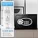 1.8 Cu Ft Safe Box with Fireproof Waterproof for Documents - Steel Security Personal Safe with Digital Electronic Keypad, Emergency Battery Box & Combination Lock, Safety Box for Valuables Money Cash