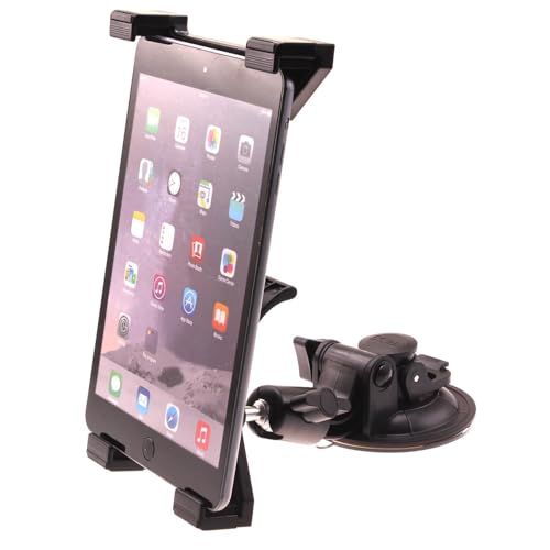 Car Mount Dash Windshield Compatible with Samsung Galaxy Tab S9/S8/S7 Plus 12.4', Holder Swivel Cradle Dock Heavy Duty