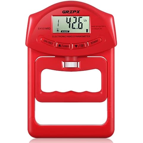 GRIPX Dinamómetro de Mano Digital Medidor de Fuerza de Agarre automático Cover