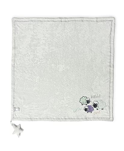 Image of Mi Arcus Reversible Knitted Dual Layer Warm Baby Blanket with Star Element Attached 0-12 M - Green 85x85 cm
