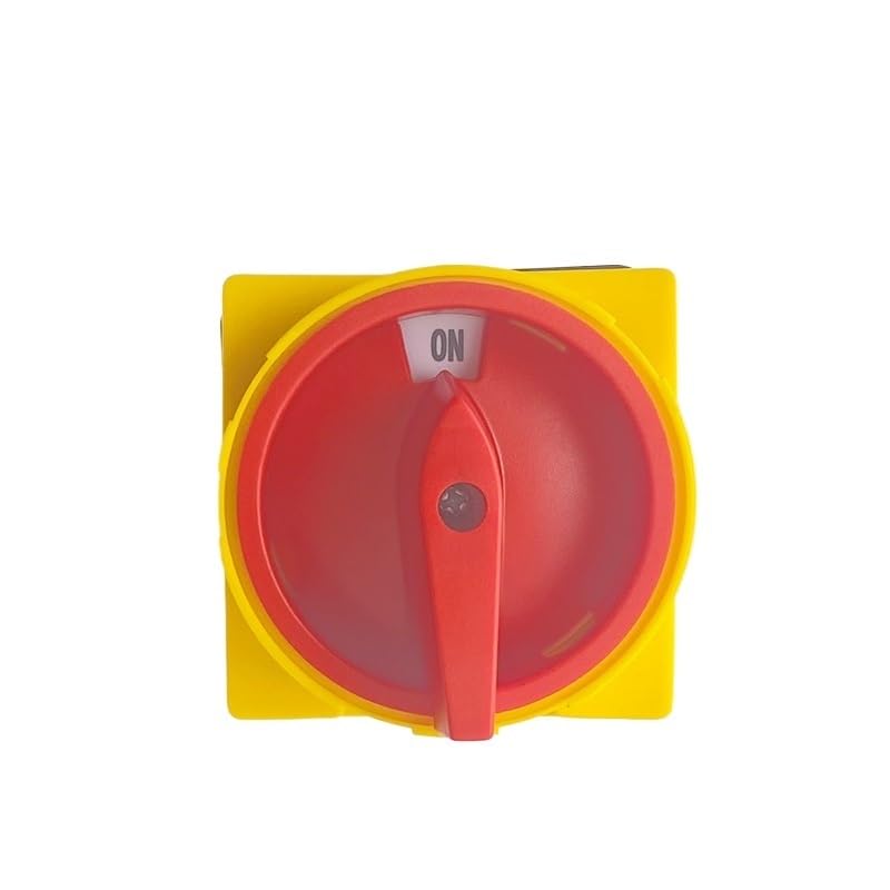 Electrical Changeover Selector 3 Poles 20A 2 Position ON-Off with Padlock Panel Isolator Rotary Cam Switch