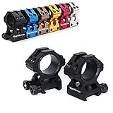 WestHunter Optics Picatinny Scope Rings, 1 Inch 30 mm Tactical Precision Scope Mount | 29 mm Center Height, Black