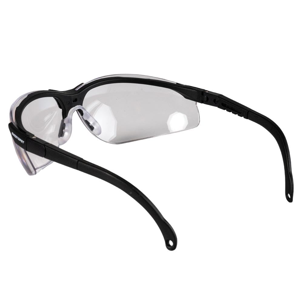SweetSpot Gafas protectoras Pickleball | Elegantes gafas de seguridad ventiladas | Visión clara, ajustables, antivaho y cumple con ANSI