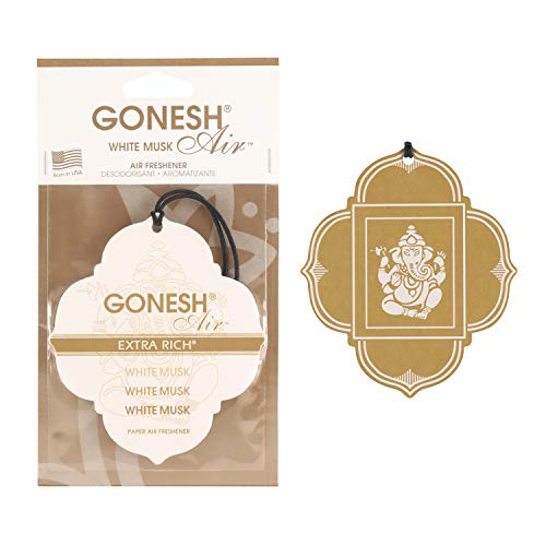 最安値 Gonesh ガーネッシュ 吊り下げ型芳香剤 ペーパーエアフレッシュナー ホワイトムスク シャボンの香り の価格比較