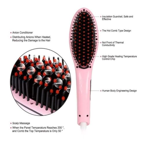 Image of DRUMSTONE HQT-906 Hair Straightener: Fast-Heating Ceramic Straightener with Adjustable Temperature for Effortless, Smooth, and Frizz-Free Hair Styling