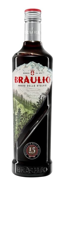 Braulio – Fassgereifter Amaro-Likör aus Italien – Premium-Kräuterbitter – 0,7 l