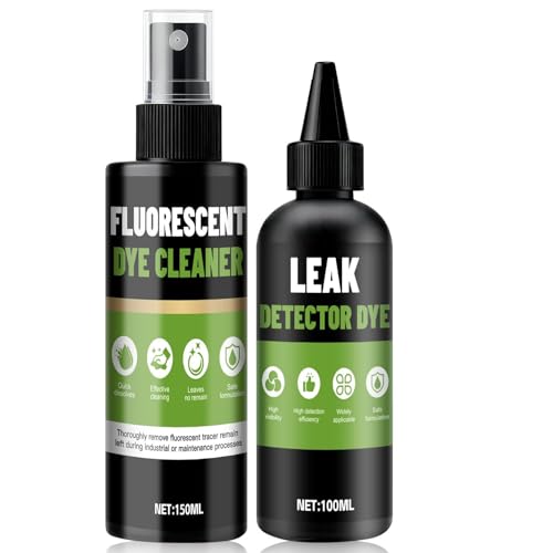 Uranin Färbemittel Lecksuchfarbe Wasserfärbemittel zur Leckageortung+Fluorescent Dye Cleaner Hohe Wasserlöslichkeit Präzise Positionierung Wird zur Sanitär Dach Pool