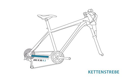 Kettenstrebenschutz safety sticker chainstay 2 pcs clear