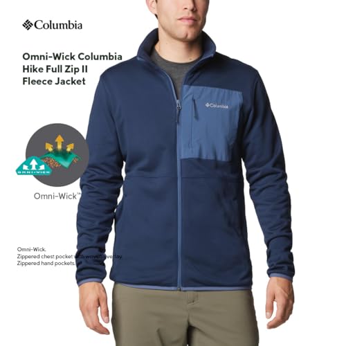 Image of Columbia Men Polyester Standard Length Omni-Wick Hike II Hiking and Trekking Jacket