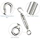 Spannschloss Seilspanner Edelstahl,4pcs M4 Seilspanner,Spannschloss M4,Spannschloss Drahtseil Spanner,Seilspanner Edelstahl,Drahtseil Spanner Edelstahl,Spannschlösser,Turnbuckle M4,Spannschloss Haken