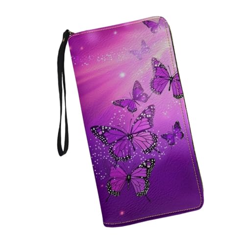 Sunflower Wallet for Women Around Zipper Long Purse Travel Clutch Bag