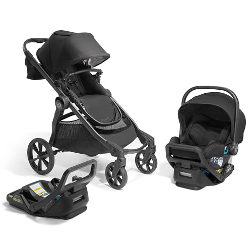 Image of Baby Jogger City Select 2 Travel System, Eco Collection | Infant Essentials Bundle Includes City GO 2 Infant Car Seat, Extra Car Seat Base, Belly Bar & Parent Console