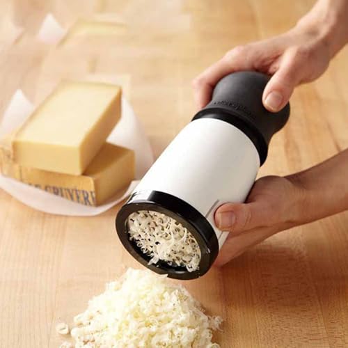 Rotary Cheese Grater Handheld - Stainless Steel Cheese Shredder | Quick & Safe Rotary Graters for Pizza Casseroles Desserts | Multipurpose Kitchen Gadgets for Everyday Use