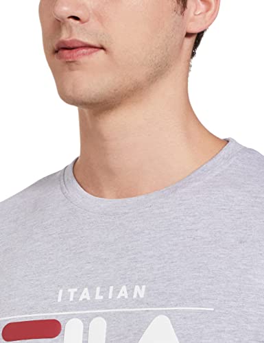 Image of FILA Men's Solid Regular Fit T-Shirt