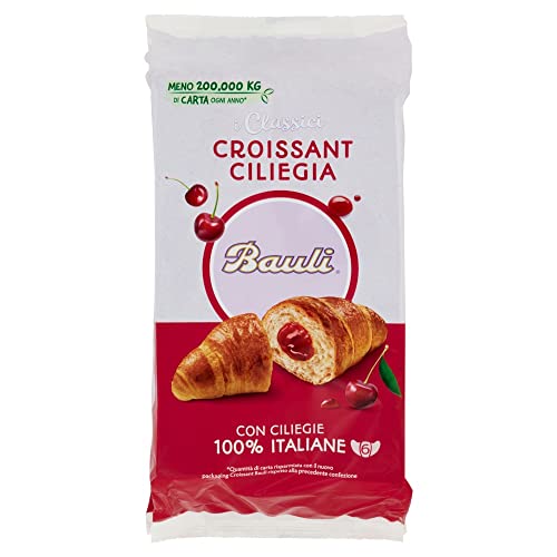 36x Bauli Cornetti Italian Croissants with Cherry Jam Filling 50g