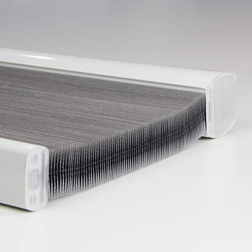 Cordless Cellular Shades Blackout Honeycomb Blinds Fabric Window Shades 35" W X 64" H, Cool Silver(Blackout) #TOP6