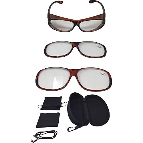 FALINGO Vergrößerungsbrille Lupenbrille Zauberbrille MAGNETO EDITION Lupe auf der Nase optische Vergrößerung auf 200% oder 300% (Leopard) Cover