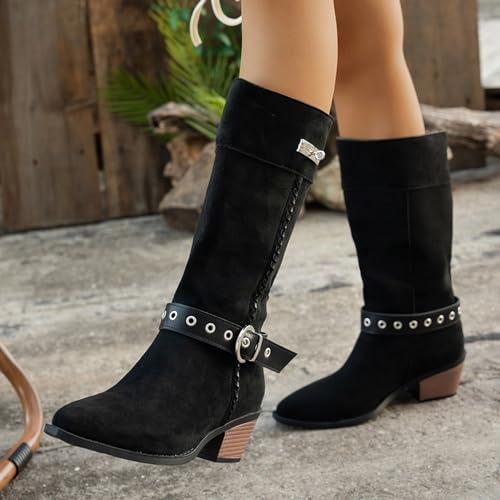 Bottes en daim doublées de polaire au design rétro chic exclusif - 3