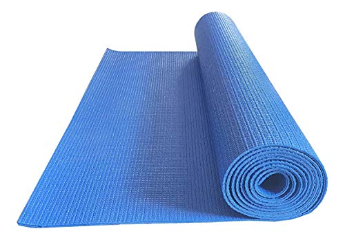 Tapete Sintético para Yoga/Exercícios Antiderrapante 173x61 (Azul)