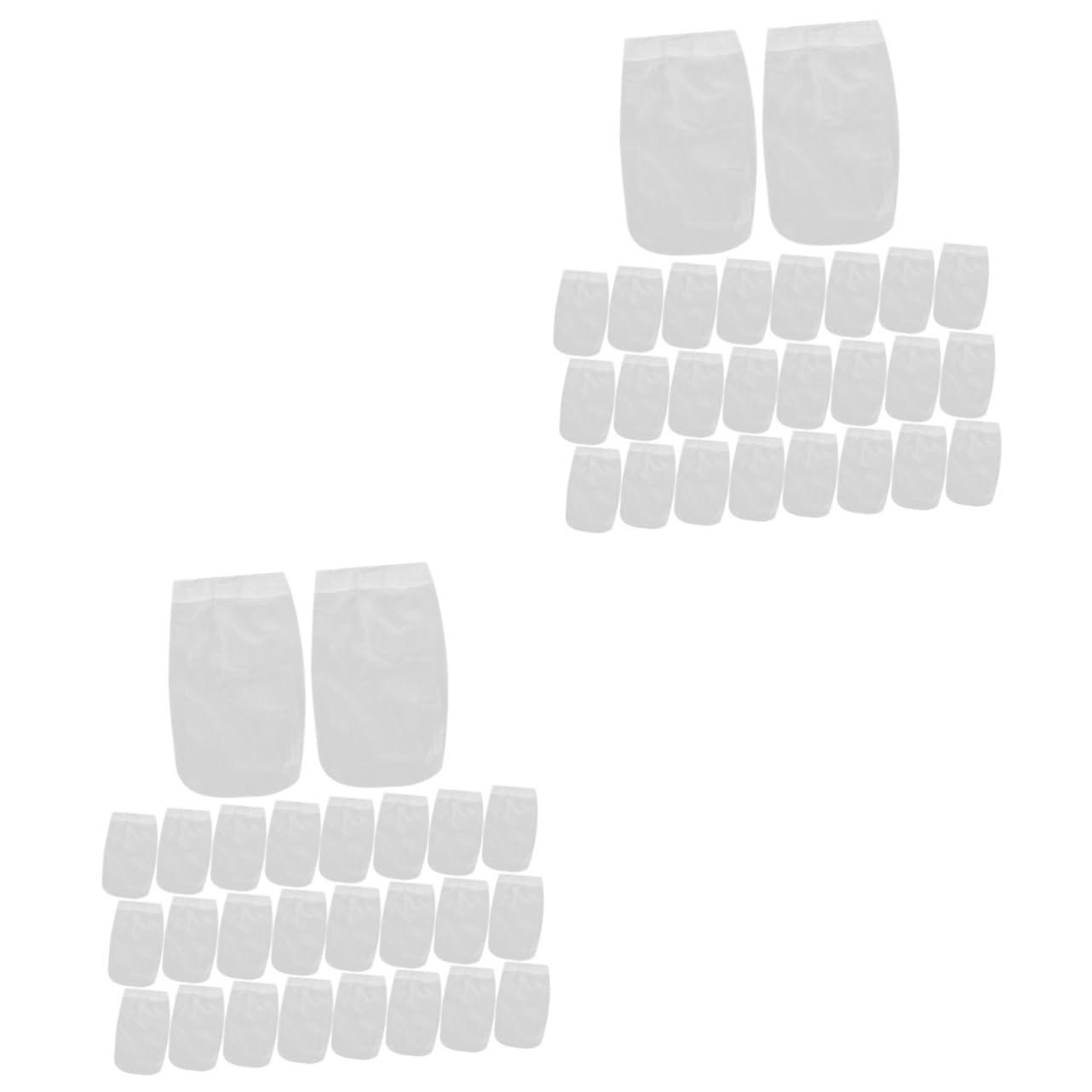 Kisangel 2 Juegos Bolsa De Filtro De Piscina Colador Acuario Bolsas De Filtro De Malla Protectores De Filtro Skimmer Calcetines Filtros De Piscina De Nailon Cesta De Filtro De 30 Uds * 2