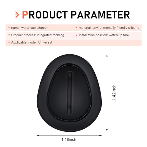 6 PCS Limitadores Portavasos para Carro, Negro miniatura 2