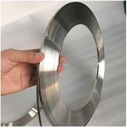 Rouleau de bande d'acier inoxydable 301 - Longueur 5 m, largeur 5/10/20 mm, épaisseur 0,1-0,5 mm for le soudage et la réparation de machines(0.2mm x 5mm x 5 M)