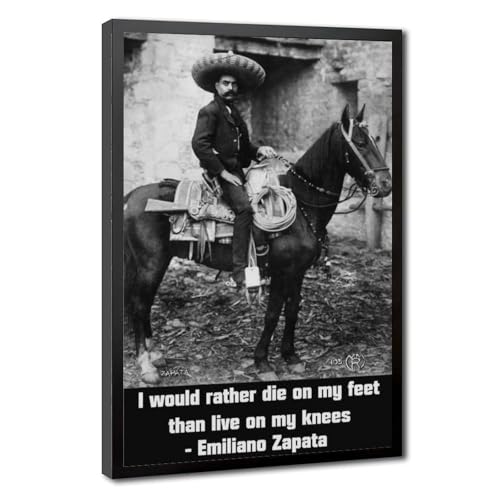 Toile Emiliano Zapata à cheval pour sublimer la décoration murale de votre bureau ou salon