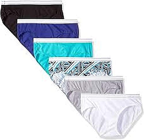 Hanes Women's 6 Pack Comfortsoft Sporty Hipster (Bonus +2), Assorted, 9