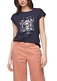 shirt stays deutschland im Loose Fit s.Oliver Damen T-Shirt mit Satin-Applikation navy 38