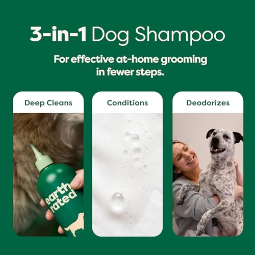 Earth-Rated-3-in-1-Dog-Shampoo-Conditioner-and-Deodorizer-for-Double-Coated-Dogs-and-Puppies-to-Tackle-Tangles-and-Shedding-Refreshing-White-Tea-and-Basil-Scent-16-oz Earth Rated 3 in 1 Dog Shampoo Conditioner and Deodorizer for Double Coated Dogs and Puppies to Tackle Tangles and Shedding Refreshing White Tea and Basil Scent 16 oz