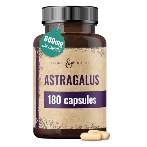 Gélules d'astragale à haute dose - 180 gélules - racine d'Astraga...