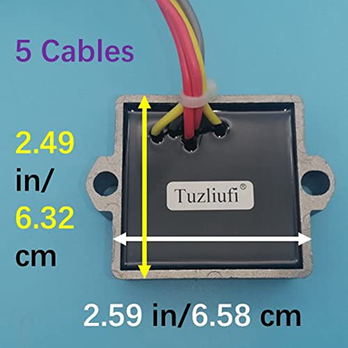 Tuzliufi Voltage Regulator Rectifier Compatible With Yamaha Mercury Mariner 25 30 40 65 70 75 80 90 Hp 100Hp 105Hp 115Hp 125Hp V-135Hp V-140Hp V-200Hp 95Hp 120Hp 175Hp 210Hp 250Hp 65W-81960-00-00 Z33 #TOP2