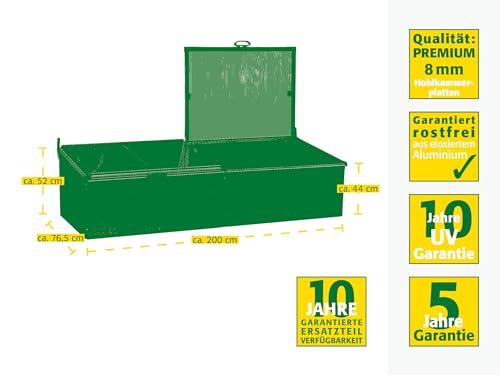 JUWEL Beetsystem Bio Protect 2000 (Frühbeet aus wärmeisolierenden Thermoscheiben, zur Aufzucht von Pflanzen, mit integriertem Schutznetz gegen Insekten) 20148