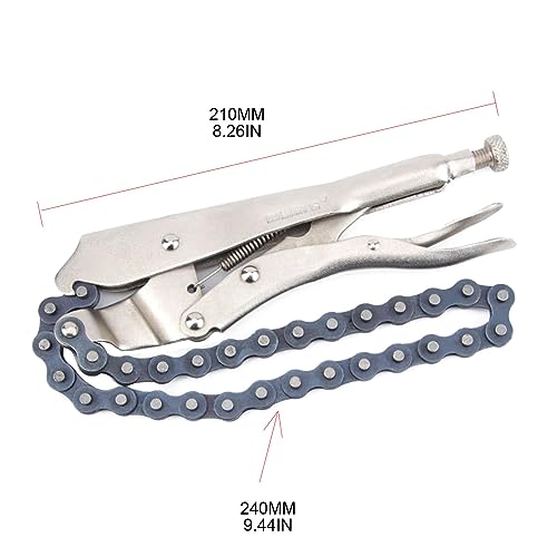 Pince de verrouillage pour chaîne de serrage ajustable acier robuste - 4