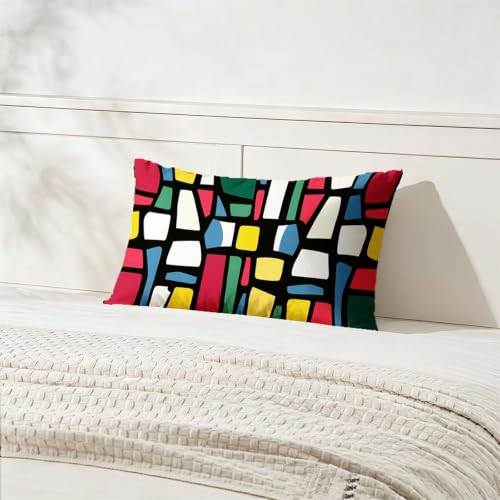 Housse de coussin 50 x 100 douce avec fermeture éclair invisible - 8