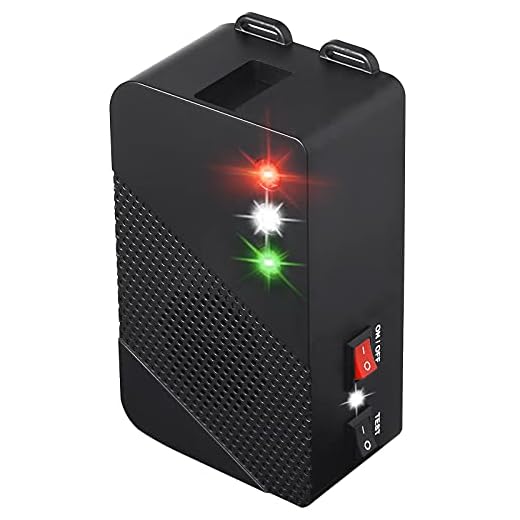 Glaobule Rodent Repellent Ultrasonic Electronic Battery Operated Pest Mouse Squirrel Repellent Ultrasonic Mice Rat Rodents Repeller with LED Strobe Lights for Indoor Use
