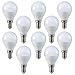 V-TAC LED 3 W P45 ampoules balle de golf - Lot de 10 - E14/SES/petit culot à vis Edison - Blanc Froid 6400 K/250 lumens/plastique Finition/25 W Ampoule à incandescence équivalent