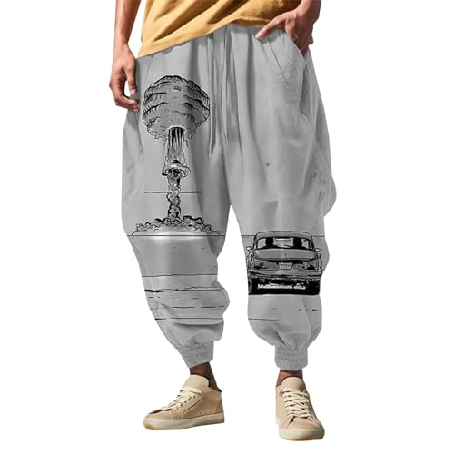 Pantalon de plage homme style sarouel léger pour les vacances d'été