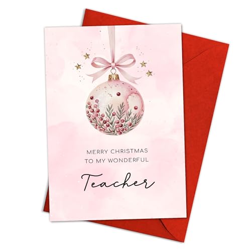 Podagree Merry Christmas to My Wonderful Teacher J[hBkAeAX^bt̐搶ɁBGKgȃsÑI[igƉԕ̃fUCŃzf[̊тj ? 8×5.3C` t