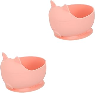 Toyvian 2 Peças Tigela De Sucção De Comida Para Bebê Placas De Sucção Para Bebês Placas De Sucção Para Crianças Tigelas De Alimentação De Bebê Com Sucção Tigela De Sucção De Bebê