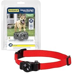 PetSafe Ultralight Pet Fence Receiver Collar for Dogs and Cats Over 8 lb. - Waterproof with Tone and Static Correction - Electric Dog Collar - from the Parent Company of Invisible Fence Brand
