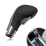 Automatic Gear Stick Shift Knob Compatible with 2012-2017 Buick Verano Car Gear Shift Knob Leather Car Stick Lever Gear Shifter Knob Cover Head Handle Lever(Black)