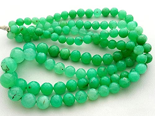 Chrysoprase perles rondes pour créer des bijoux élégants à porter au quotidien
