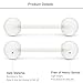 Lcolyoli 36Pcs 14G Glow in Dark Flexible Bioflex Acrylic Straight Tongue Barbell Nipple Ring Nipplerings Retainer Piercing Jewelry for Women Men 14mm Bar