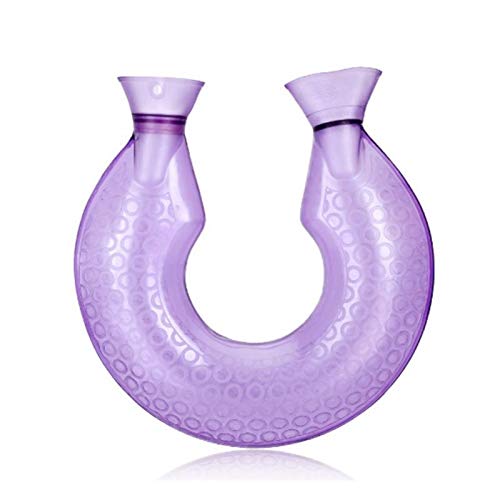 Botella de agua caliente, Botellas de agua caliente en forma de U de invierno Calentador de hombro for el cuello Bolsas de agua caliente Almohada en forma de U Espalda Abdomen Cintura Bolsas de agua f
