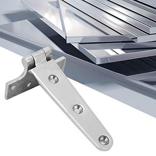 FTVOGUE Lot de 2 Épaissi Charnières en Acier Inoxydable Feuille T Type Charnière pour Portes De Jardin 151 * 75 * 4.5mm