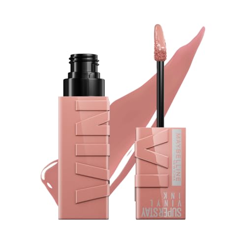 Maybelline Labial líquido brillante Superstay Vinyl Ink Tono Captivated, 4.2ml - Dura hasta por 16H, brillo instantáneo sin grumos, sin...