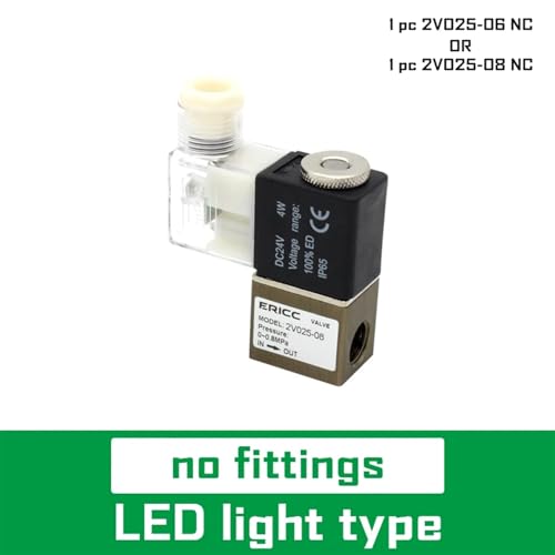 Électrovanne d'air 2V025-08 anti-fuite vanne de contrôle 1/4 robuste DC12V